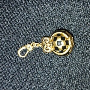 Mackenzie-Childs Courtly Check Owl Charm ■ New in Gift Box